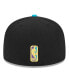 ფოტო #3 პროდუქტის Men's Black, Turquoise Chicago Bulls Arcade Scheme 59FIFTY Fitted Hat
