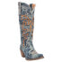 Dingo Texas Tornado Denim Embroidered Snip Toe Cowboy Womens Blue Casual Boots 8.5 - фото #2