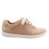 Фото #1 товара Trotters Adore T2117-112 Womens Beige Wide Leather Lifestyle Sneakers Shoes