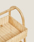 Rattan storage rack