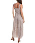 Anna Kay Scaramuch Silk-Blend Maxi Dress Women's White L