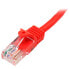 Фото #3 товара StarTech.com Cat5e Ethernet Patch Cable with Snagless RJ45 Connectors - 7 m - Red - 7 m - Cat5e - U/UTP (UTP) - RJ-45 - RJ-45