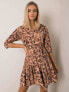 Фото #5 товара Женское платье выше колена с принтом Factory Price