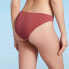 Фото #2 товара Women's Ribbed Cheeky Bikini Bottom - Shade & Shore™ Mahogany Size M (8-10)