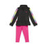 Фото #1 товара Puma TwoPiece Full Zip Track Jacket & Leggings Set Toddler Girls Black, Pink Cas