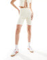 Фото #4 товара Pieces ribbed legging short co-ord with red trim in cream