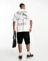 Фото #1 товара Pull&Bear printed t-shirt in white