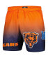 Men's Navy, Orange Chicago Bears Ombre Mesh Shorts