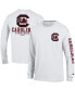 ფოტო #1 პროდუქტის Men's White South Carolina Gamecocks Team Stack 3-Hit Long Sleeve T-shirt