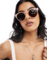 Фото #1 товара & Other Stories sunglasses in sheer pink with brown lens