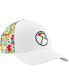 Фото #1 товара Men's White Arnold Palmer Invitational Floral Tech Flexfit Adjustable Hat