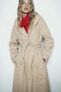 Фото #5 товара Пальто из мягкой ткани с капюшоном ZARA