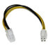 Фото #1 товара StarTech.com 8in ATX12V 4 Pin P4 CPU Power Extension Cable - M/F - 0.204 m - ATX (4-pin) - ATX (4-pin) - Male - Female - Black - White - Yellow