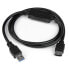 Фото #1 товара StarTech.com USB 3.0 to eSATA HDD / SSD / ODD Adapter Cable - 3ft eSATA Hard Drive to USB 3.0 Adapter Cable - SATA 6 Gbps - 0.9 m - USB A - Black