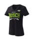 Фото #1 товара Women's Black Kurt Busch Dream Team V-Neck T-shirt