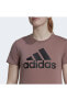 Фото #4 товара Футболка женская Adidas Loungewear Essentials Logo розовая (hl2029)