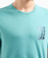 Фото #3 товара Men's Regular-Fit Gradient Box Logo Graphic T-Shirt