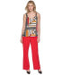 ფოტო #4 პროდუქტის Women's Printed V-Neck Hardware Tank