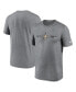 Фото #1 товара Men's Heathered Charcoal New Orleans Saints Horizontal Lockup Legend T-shirt