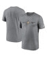 Men's Heathered Charcoal New Orleans Saints Horizontal Lockup Legend T-shirt