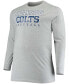 ფოტო #3 პროდუქტის Men's Big and Tall Heathered Gray Indianapolis Colts Practice Long Sleeve T-shirt