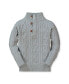 ფოტო #1 პროდუქტის Baby Boys Mock Neck Cable Sweater with Buttons