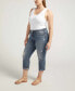 ფოტო #4 პროდუქტის Plus Size Suki Mid Rise Curvy Fit Capri Jean