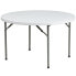 Фото #1 товара 48'' Round Granite White Plastic Folding Table