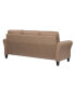 Фото #4 товара 80.3" W Faux Leather Wilshire Sofa with Rolled Arms