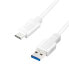 Фото #1 товара Разъем USB A - USB C LogiLink CU0176 - 2 м - USB 3.2 Gen 1 (3.1 Gen 1), белый