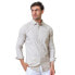 Men's Long Sleeve Linen Shirt Stone solid, Small - фото #11