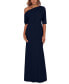 Фото #1 товара Off-the-Shoulder Scuba Gown