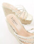 Фото #2 товара Simmi London Sand embellished espadrille in gold