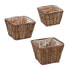 Фото #1 товара Eckiges Blumentopf 3er Set aus Holz