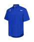 ფოტო #2 პროდუქტის Men's Royal Texas Rangers Tamiami Omni-Shade Button-Down Shirt