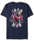 Marvel Men's Avengers Iron-Man Star Burst Short Sleeve T-Shirt Синий, XL - фото #2