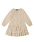 Фото #1 товара Big Girls Long Sleeve Jacquard Tiered Dress