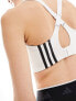 adidas Training TLRD impact high-support sports bra in white