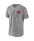 ფოტო #3 პროდუქტის Men's NFL x Darius Rucker Collection by Heather Gray Tampa Bay Buccaneers Slub Henley T-shirt