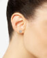 ფოტო #2 პროდუქტის Diamond Cushion Cluster Stud Earrings (1 ct. t.w.) in 14k Gold, Created for Macy's