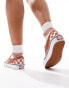 Vans classic slip on trainers in burnt orange and white checkerboard Оранжевый, 40.5 - фото #5