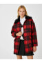 Пальто Koton Plush Detailed Coat