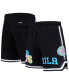 Men's Black Philadelphia 76ers Washed Neon Shorts