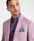 Фото #3 товара Men's Slim-Fit Lilac Weave Wool-Blend Sport Coat