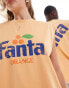 Фото #3 товара ASOS DESIGN unisex oversized license vest with fanta logo in washed orange