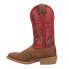 Justin Boots Stampede 12" Wide Square Toe Cowboy Mens Brown, Burgundy, Red Casu