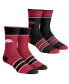 Фото #1 товара Youth Big Boys and Girls Socks Arkansas Razorbacks Multi-Stripe 2-Pack Team Crew Sock Set