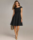 ფოტო #1 პროდუქტის Women's Boat-Neck A-Line Sleeveless Dress