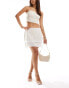 Фото #5 товара ASOS DESIGN double layer mini skirt in ivory