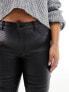 Фото #2 товара Only Curve coated skinny jeans in black